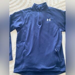 Under Armour Navy and White Pullover